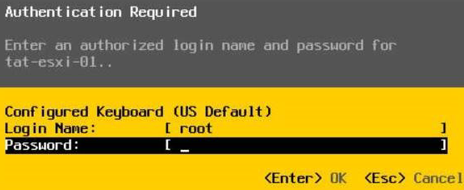 Shows the window to enter the password to log in to the console on the node.