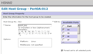 Edit host groups