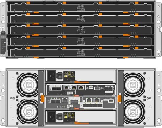 Front and back of the SG5760 appliance