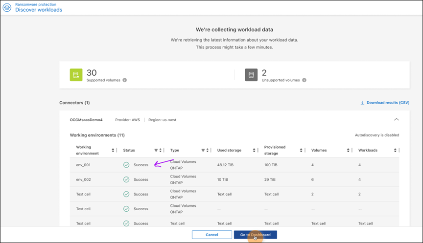 Screenshot aus Workloads entdeckt