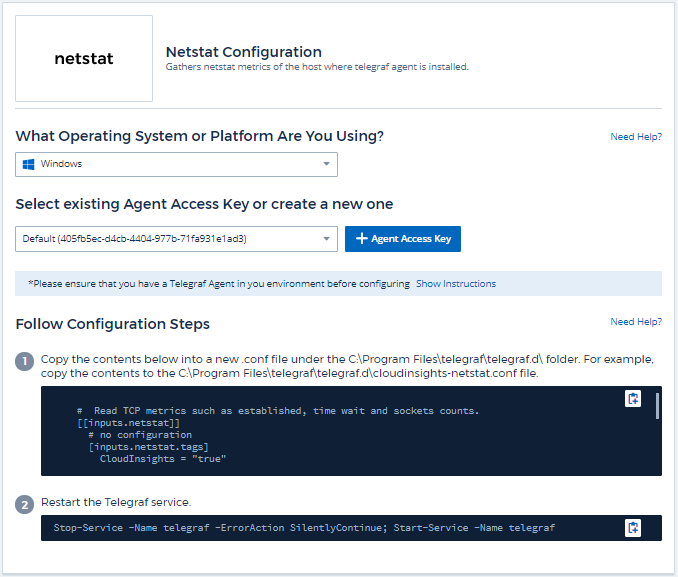 Windows Netstat-Konfiguration
