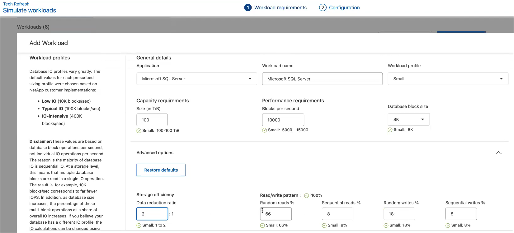 Seite „Arbeitslast hinzufügen“
