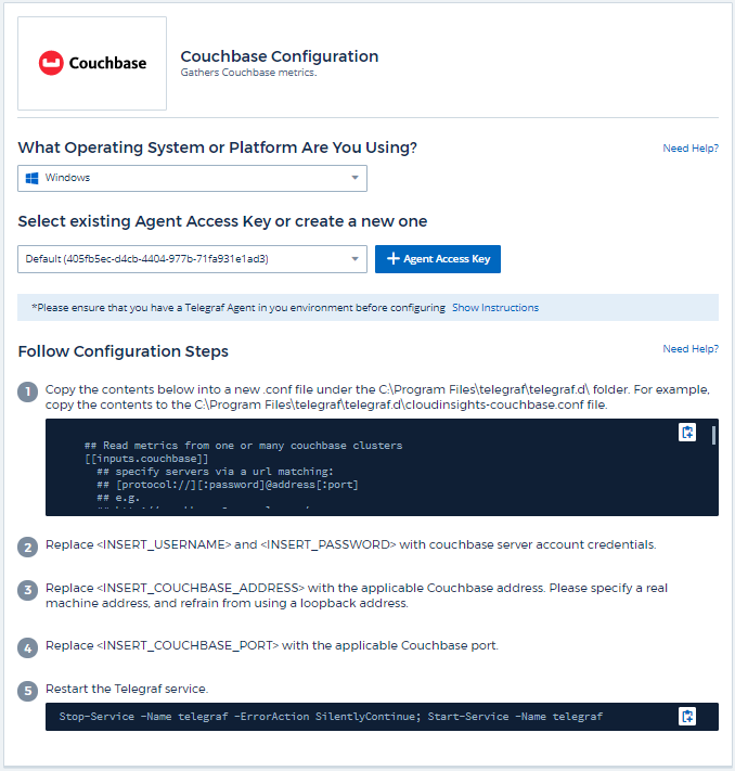 Konfiguration von Couchbase