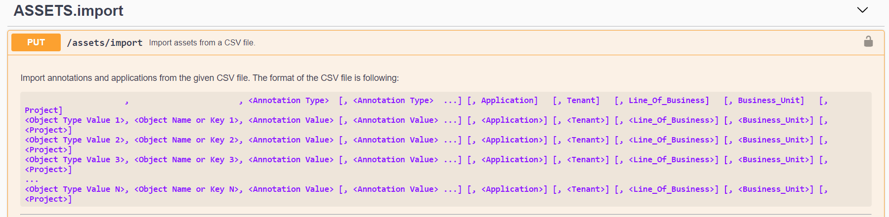 Importieren Sie die API