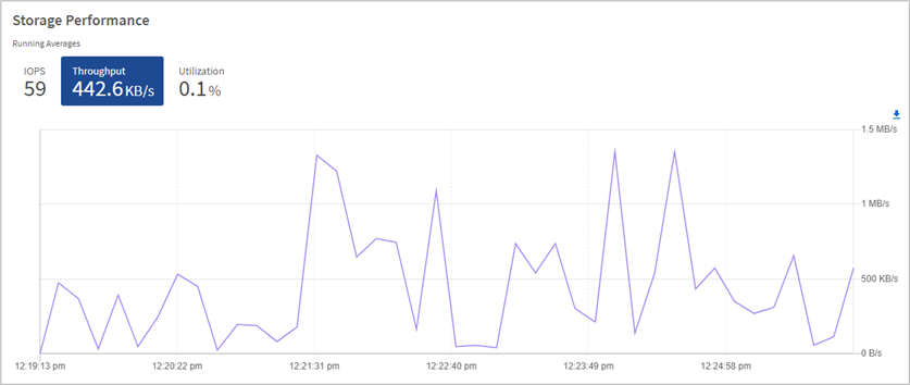 „Storage Performance“ > „Throughput“