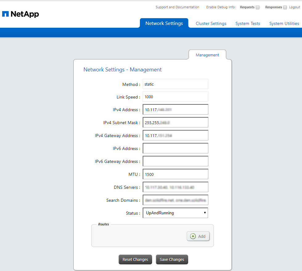 Management-Node pro Node UI