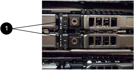 Diese Abbildung zeigt die Laufwerksnummerierung für SolidFire Storage-Nodes.