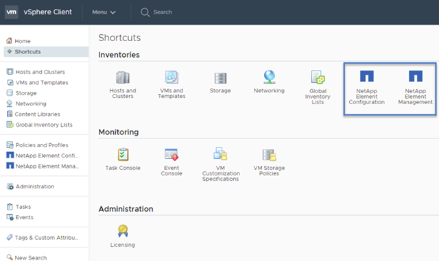 Seite „vSphere Client Shortcuts“