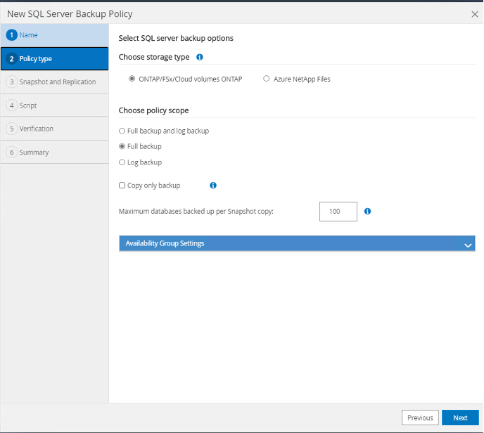 Abbildung, die den Dialog für den obigen Schritt darstellt