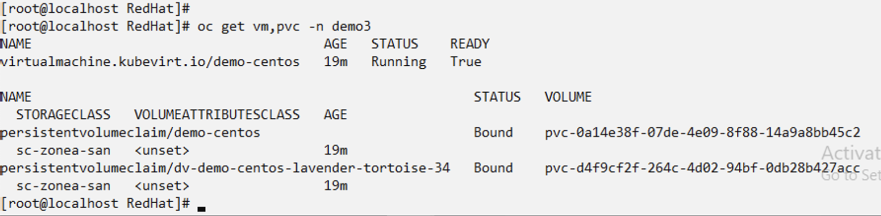 Centos-VM erstellt