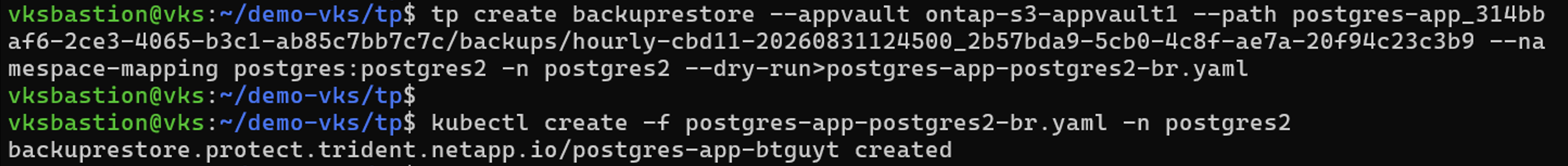 Backup Restore erstellt