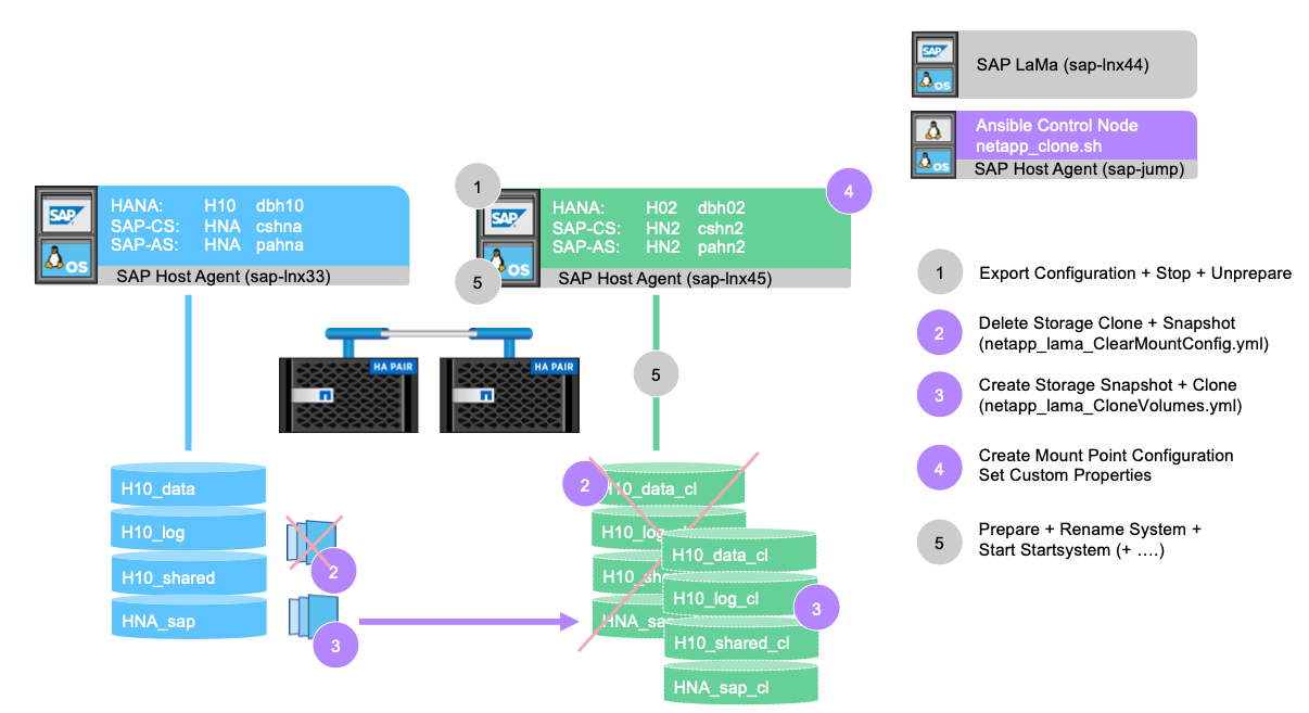 Dieses Bild zeigt ein Architekturdiagramm mit den in diesem Workflow enthaltenen Schritten.