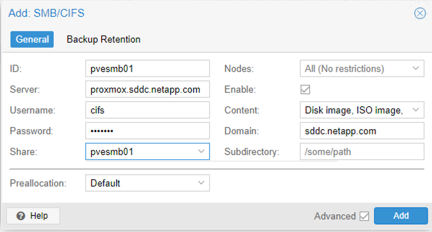 Ergänzung zu SMB Storage