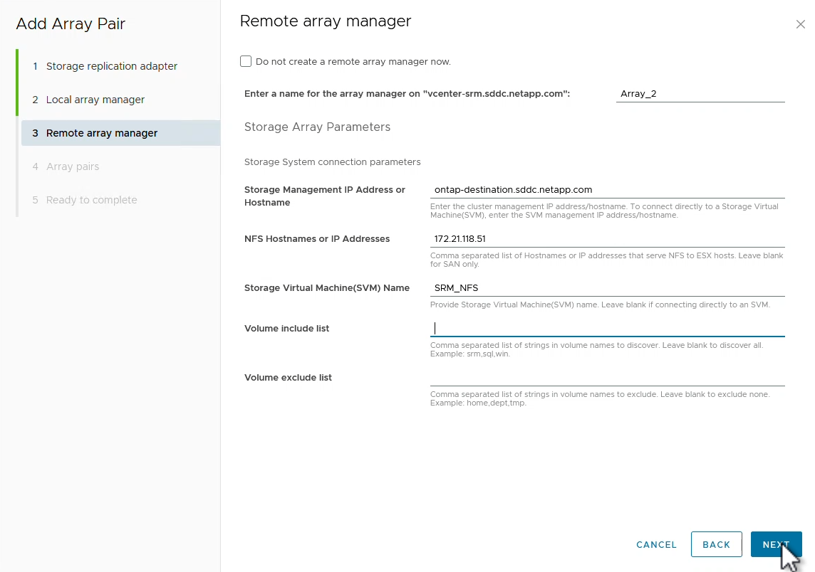 Remote Array-Manager