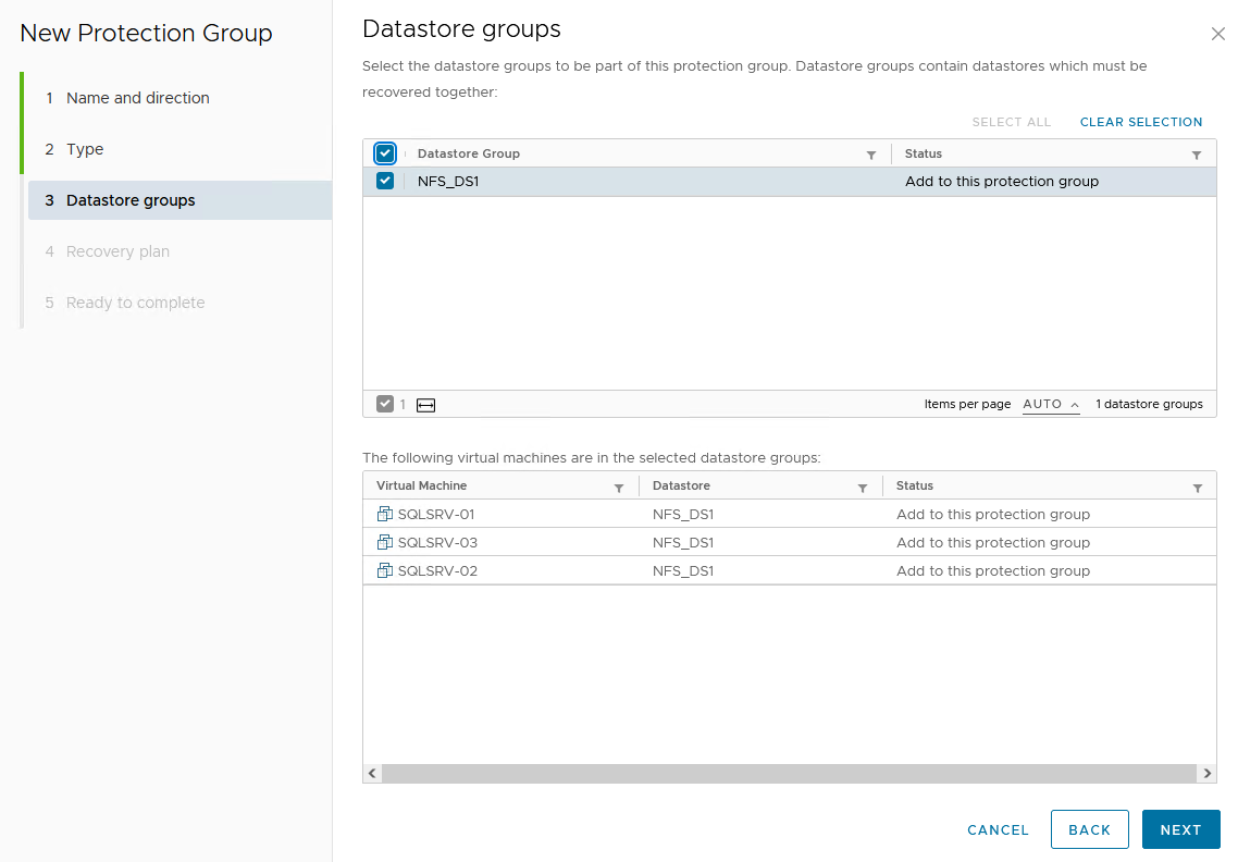 Datastore-Gruppen