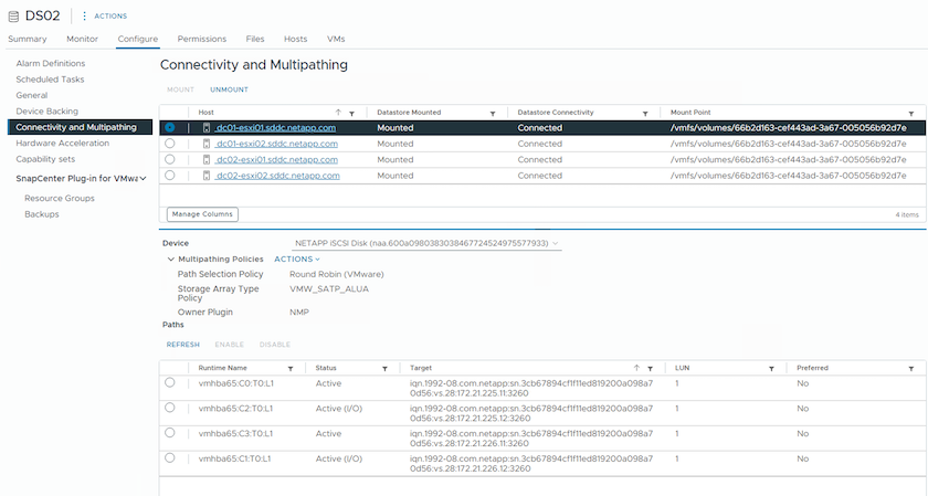 Datastore auf Quellhost