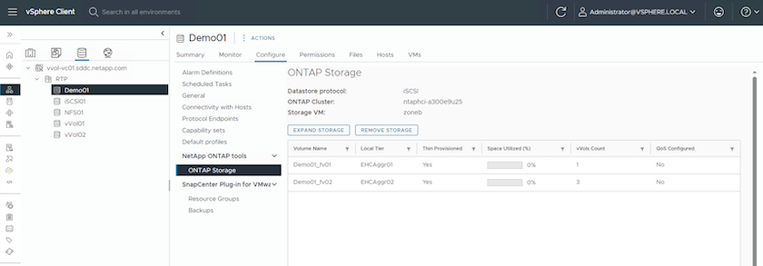 VVol Datastore-Erweiterung mit 10.1