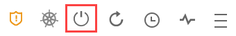 Screenshot: Zeigt das Symbol zum Ausschalten eines Cloud Volumes ONTAP Systems.