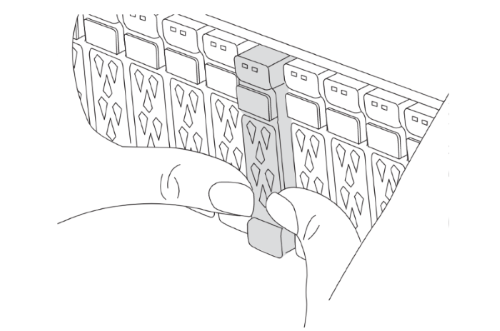 Zeigt das Entfernen des Controller-Moduls aus dem Chassis
