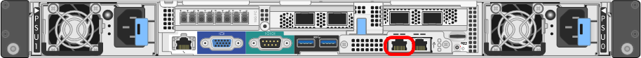Admin-Netzwerk-Port am SG6000-CN Controller