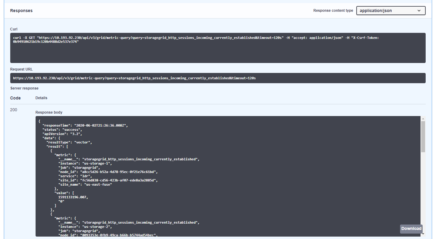 Monitor-sample-prometheus-query-responses