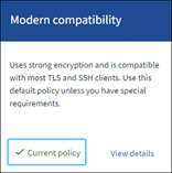 TLS- und SSH-Richtlinien