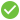 icono de marca de verificación verde normal