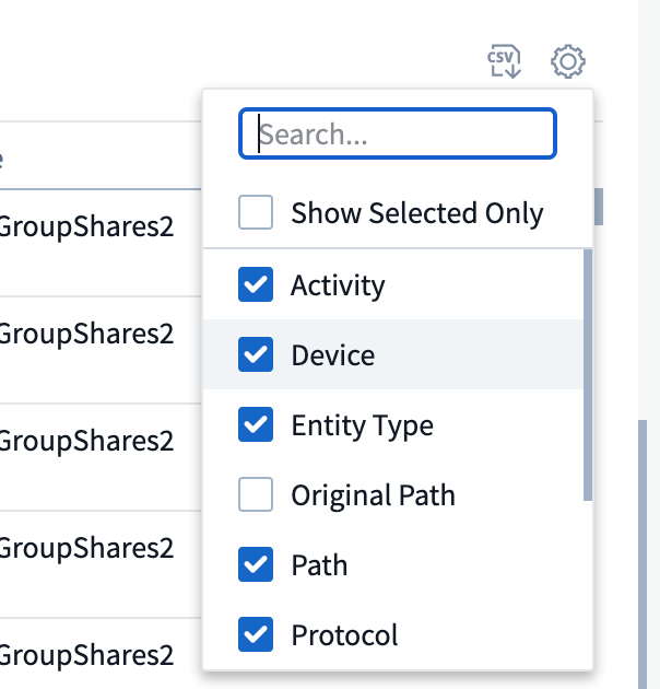 Selector de actividades, width=30%