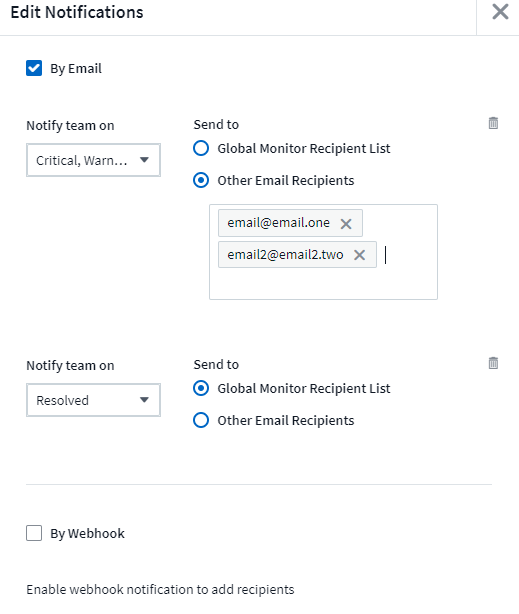 Notificaciones ONTAP para diferentes escenarios