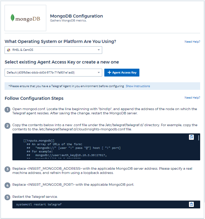 Configuración de MongoDB