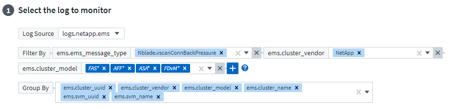 Seleccione log para supervisar, defina un filtro y seleccione Group by Method, si lo desea