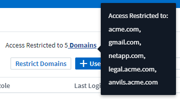 Información sobre herramientas de restricción de dominios