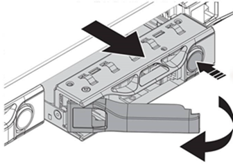 Muestra la unidad que se quita del nodo H610S.