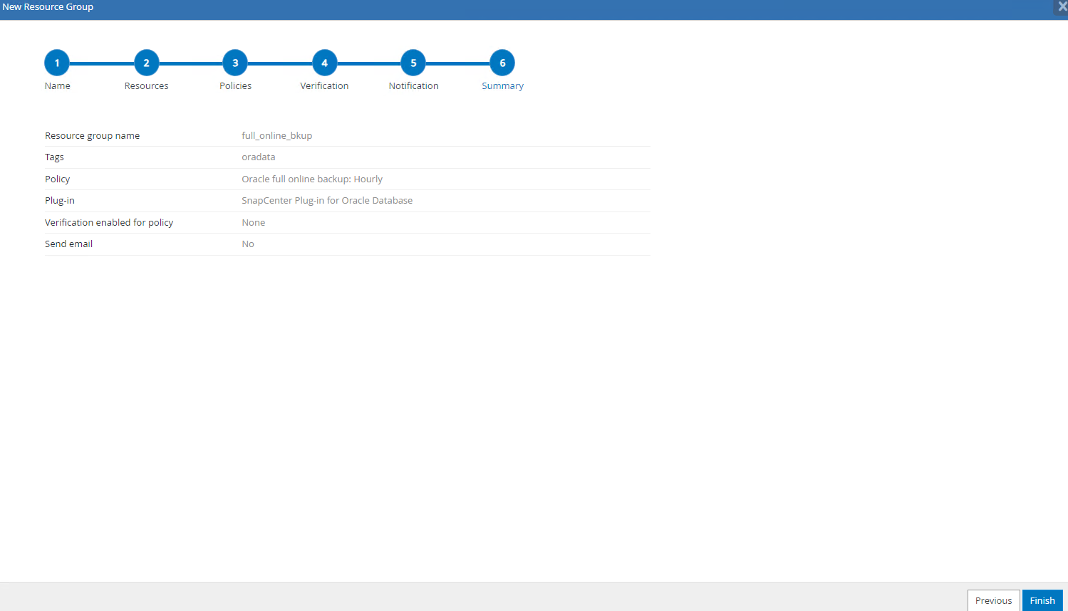Esta imagen proporciona una copia de seguridad de la base de datos para el servidor SnapCenter