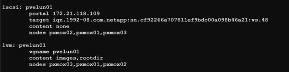 configuración iscsi de lvm