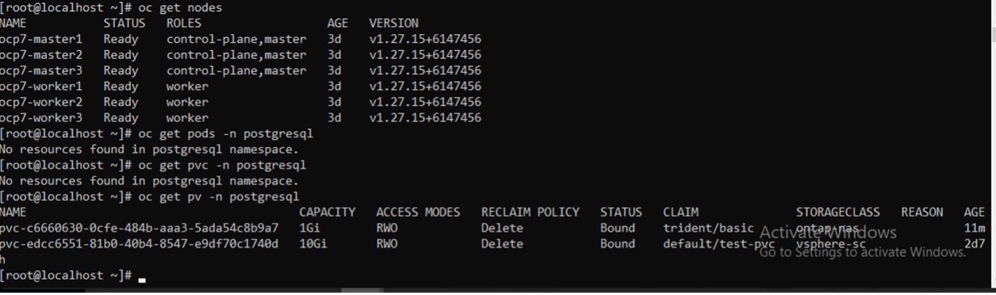 postgres aún no instalado