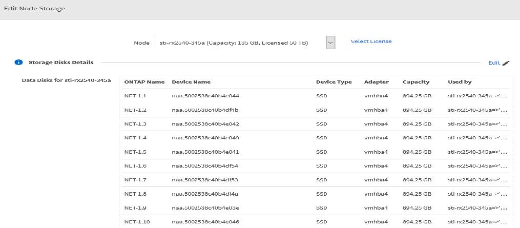 Editar almacenamiento de nodos