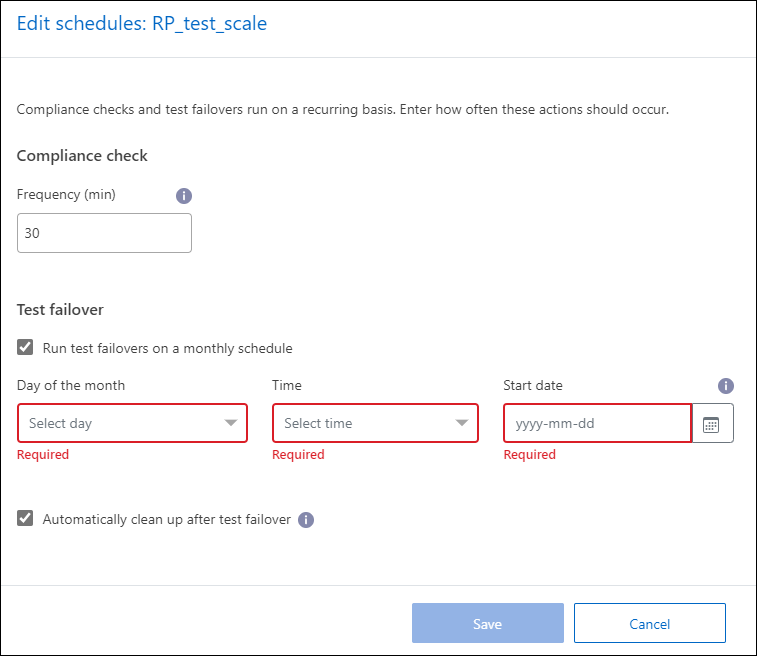 Capture d'écran montrant où vous pouvez modifier les horaires