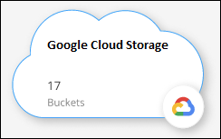 Copie d'écran d'un environnement de travail Google Cloud Storage.