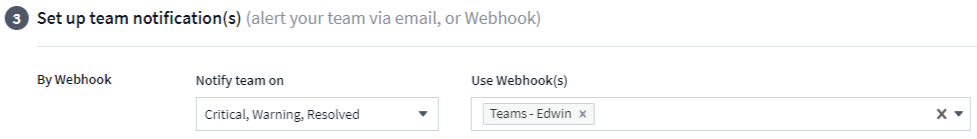 Notifications de Webhook