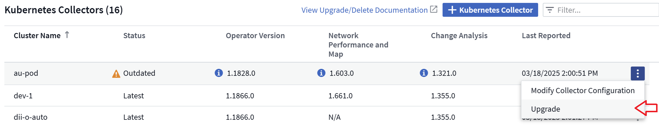 mise à niveau de l'opérateur à bouton-poussoir à partir du menu du cluster, largeur = 600