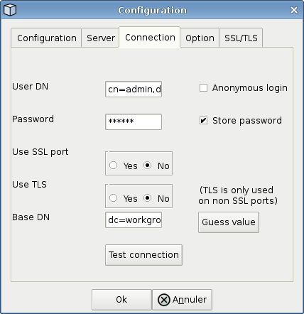 Connexion LDAP