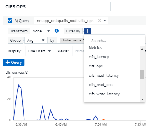 Filtrage de metrics