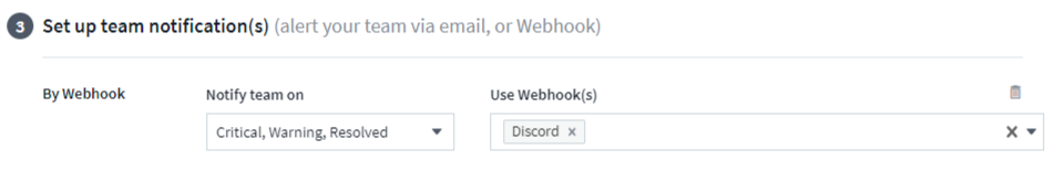 Notifications de Webhook