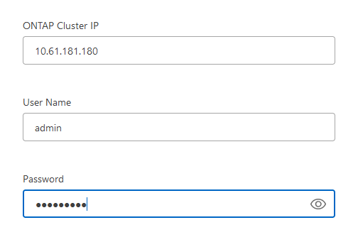 Ajouter les informations d'identification du système de stockage