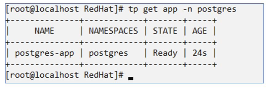 Application créée