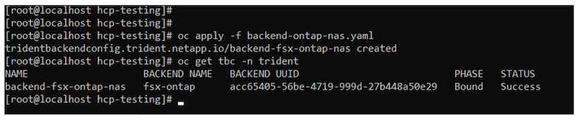 créer un backend