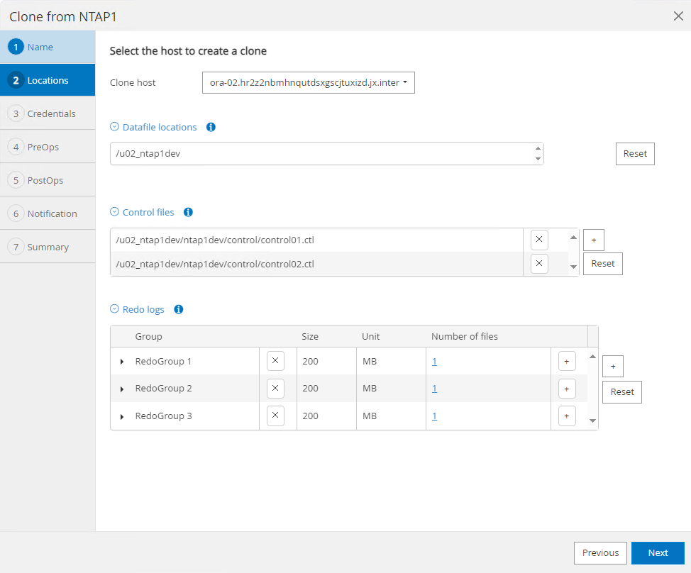 Cette image fournit un clone de base de données pour le serveur SnapCenter