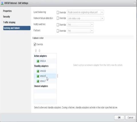 Partie 1 : configurations de groupes de ports internes ONTAP Select