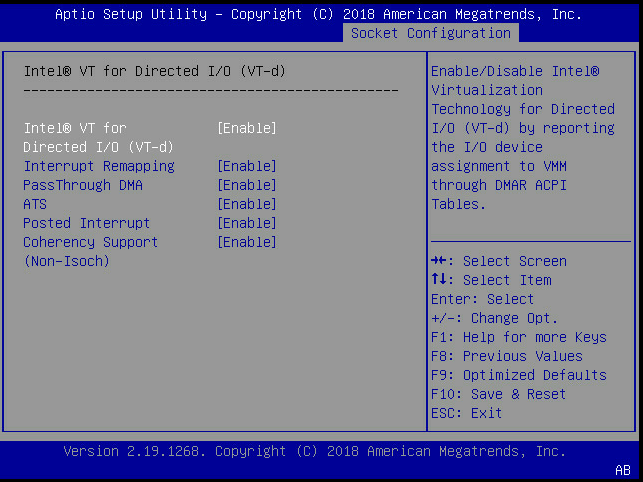 Configuration du socket